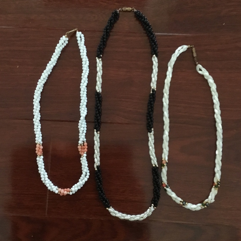 Set of 3 Beaded Necklaces